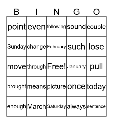 Bingo Q3 Bingo Card