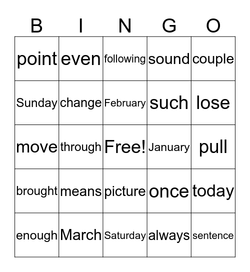 Bingo Q3 Bingo Card