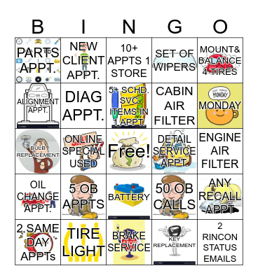 CLIENT CARE CENTER BINGO Card