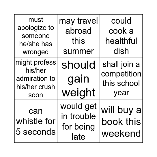 Find someone who Bingo Card