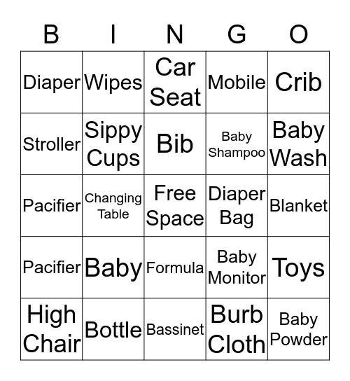 Baby Maddex Bryant  Bingo Card