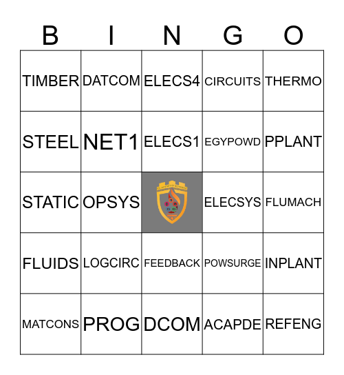 bENG'Go Bingo Card