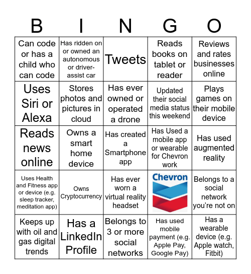 Digital Bingo Card