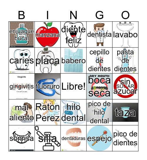 Higiene Dental Bingo Card