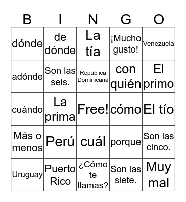 Ultimate Bingo #4 Bingo Card