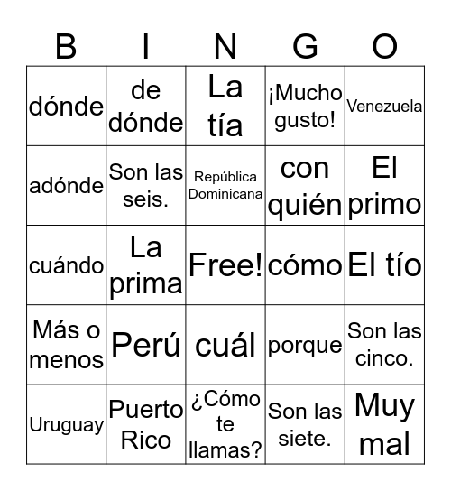 Ultimate Bingo #4 Bingo Card