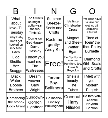 DD18 Lost 45's Part 2 Bingo Card