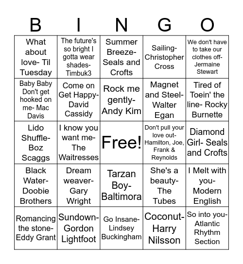DD18 Lost 45's Part 2 Bingo Card