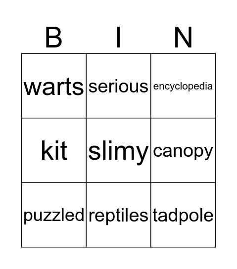 Judy Moody Vocabulary Bingo - Chapters 7-9 Bingo Card