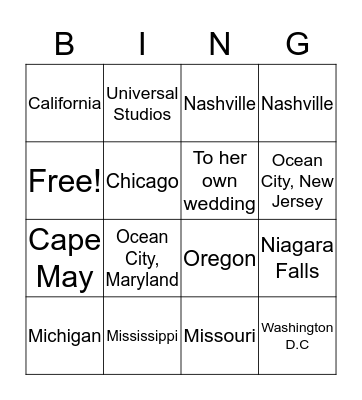 Where in the world was the PTO? Bingo Card