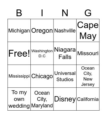 Where in the world was the PTO? Bingo Card