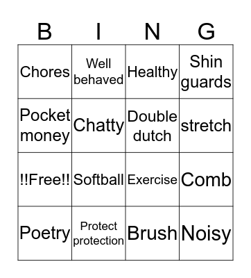 Unit 16 & 17  Bingo Card