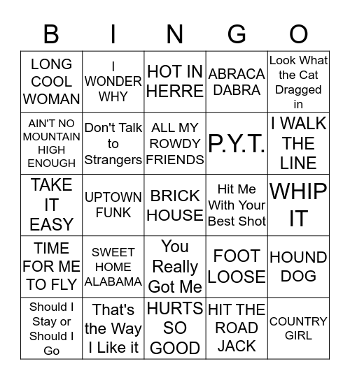 Let's Get Ready to Bingo Card