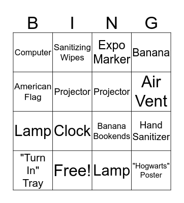 Practicing Imagery Bingo Card