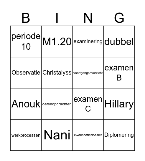LPV3O17VB  Bingo Card