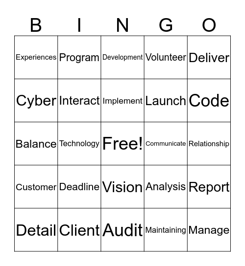 A Day in the Life of a Woman in Tech Bingo Card