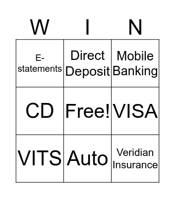 Veridian BINGO Card