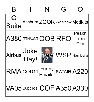 Airbus Bingo! Bingo Card