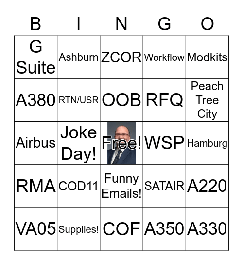 Airbus Bingo! Bingo Card