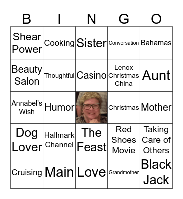 Shelley Jean 1953-2020 Bingo Card