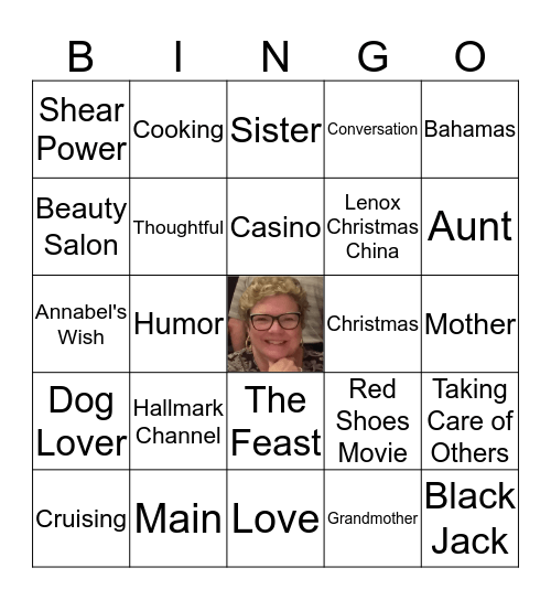 Shelley Jean 1953-2020 Bingo Card
