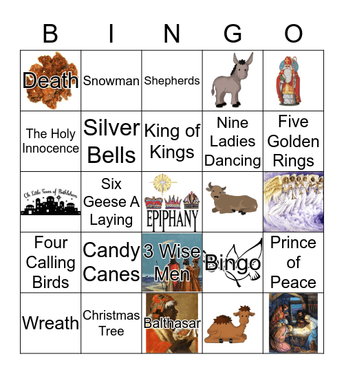 EPIPHANY BINGO Card