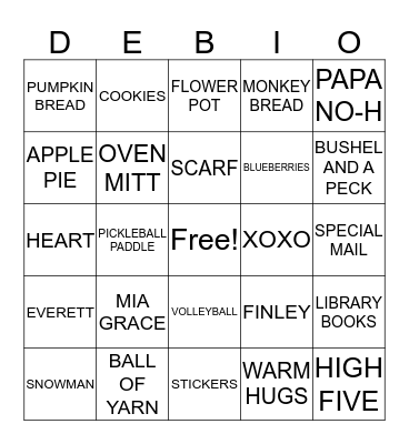 H A P P Y    B I R T H D A Y Bingo Card