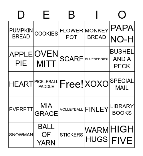 H A P P Y    B I R T H D A Y Bingo Card