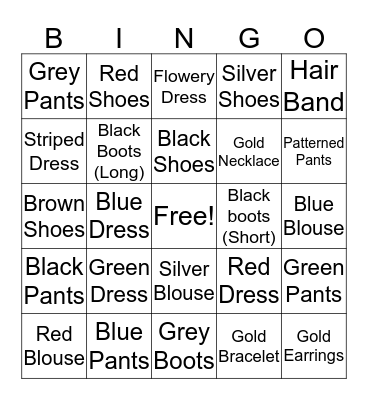 Jenny's Bingo Bonanza Bingo Card