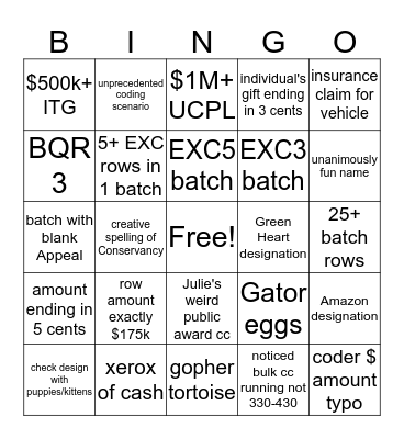 COMQAT BINGO round 2! Bingo Card