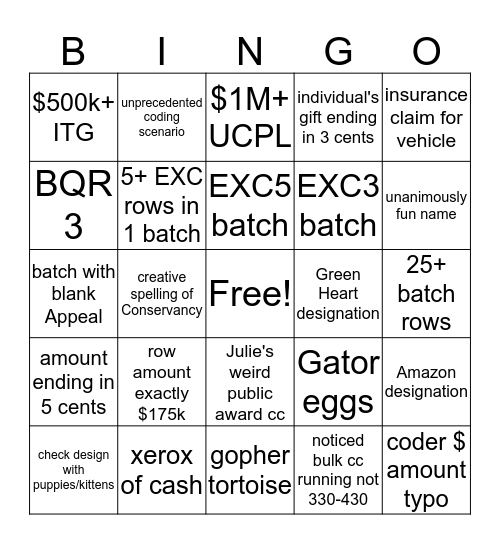 COMQAT BINGO round 2! Bingo Card