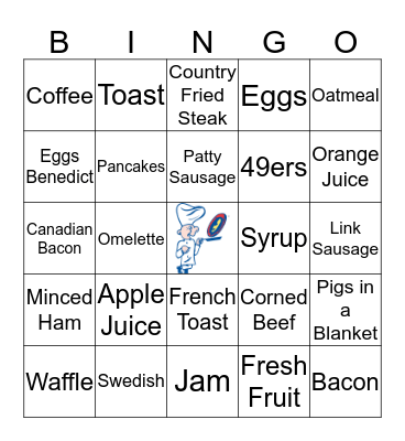 The Original Pancake House Bingo Card