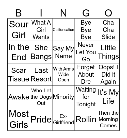 Turning 20 in 2020 Bingo Card