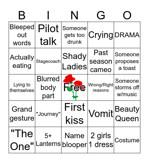 Bachelor Bingo - The Premier Bingo Card