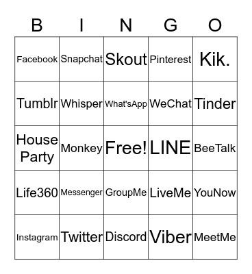 APP Bingo Card