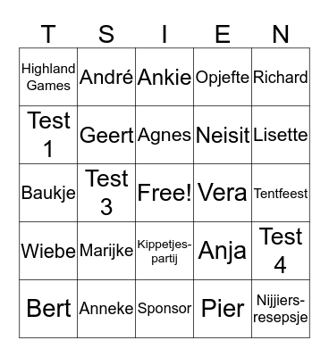 Bingo De Ploech fan Bingo Card