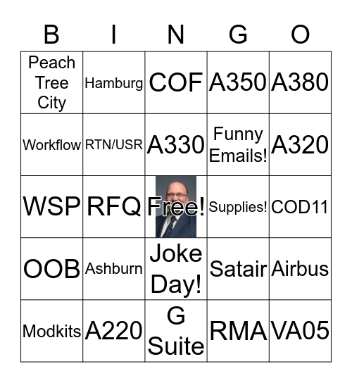 Airbus Bingo! Bingo Card