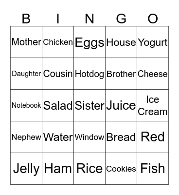 Bingo Card