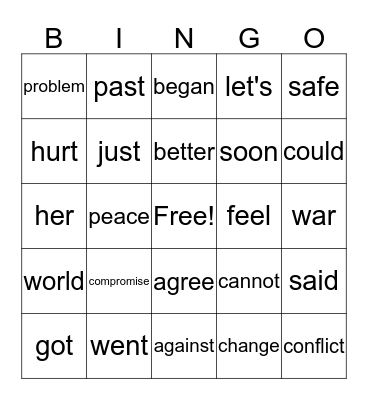 ELA and Science Bingo Card