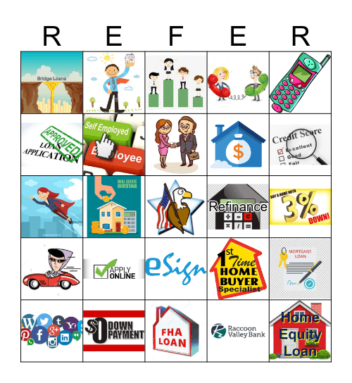 Employee Referral Program Bingo Card