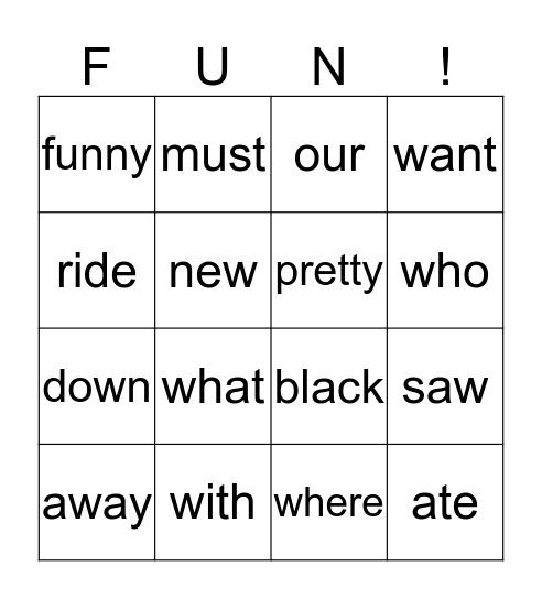Michael's Bingo Card
