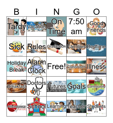 Attendance Bingo Card