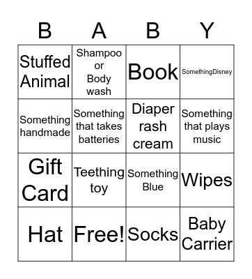 Present Bingo Card