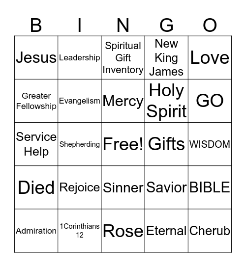 CALVARY TEMPLE Bingo Card