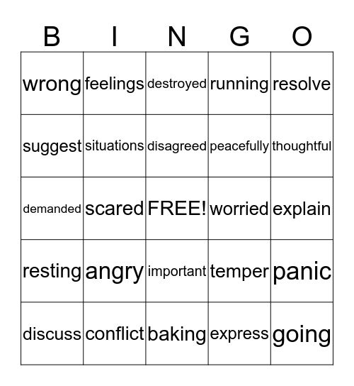 Unit 8 Week 1 Bingo Card