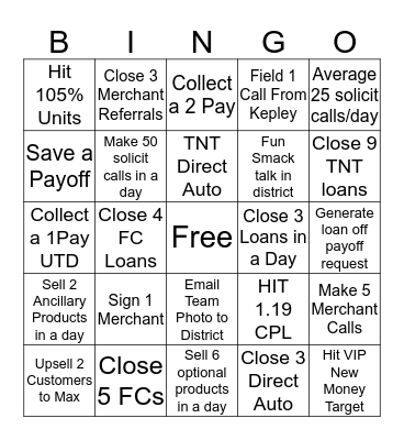 Jeango Bingo Card