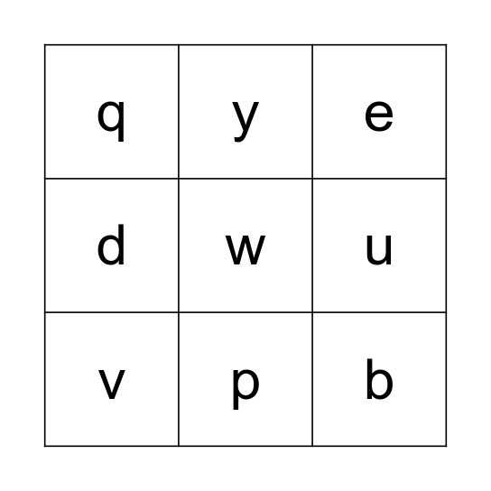 Lenny, Clark Bingo Card