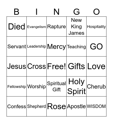 CALVARY TEMPLE Bingo Card