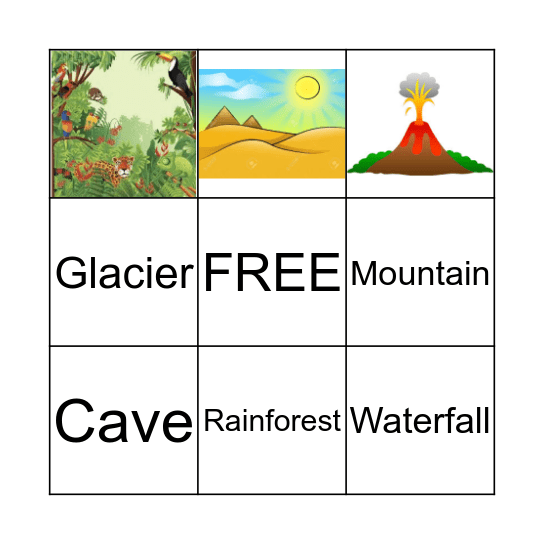 Geography Bingo Card