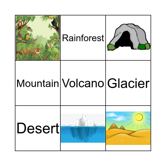 Geography Bingo Card